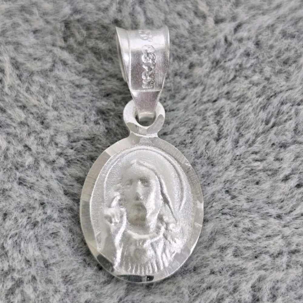 Mini Jesus Christ Religious Medal Pendant Charm 925 Mexican Sterling Silver
